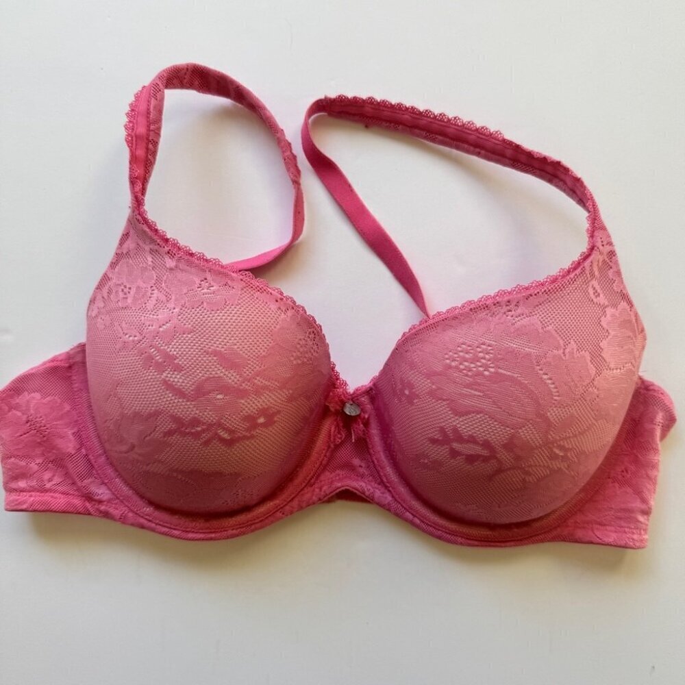 Victoria's Secret Bra Body by Victoria Lined DemiPink Lace Soft Comfy Sz 36C - Picture 12 of 12